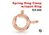 Rose Gold Filled Spring Ring Clasp w/Open Ring (RG/450)